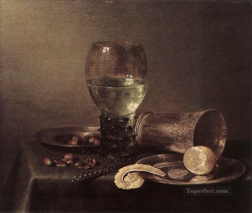  life Oil Painting - Still Life 1632 Willem Claeszoon Heda